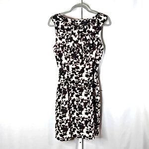 Banana Republic Brown & White Sheath Dress Size 6
